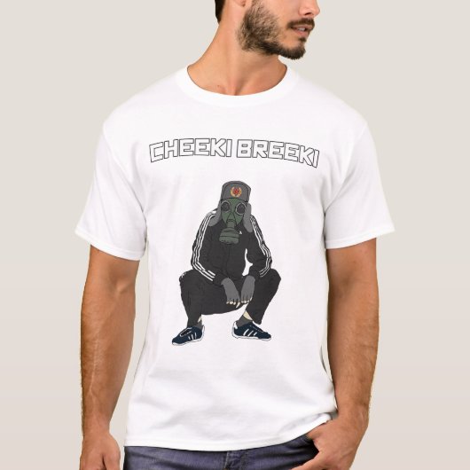 Cheeki Breeki - Gopnik Slav Style Funny Gamer Stal T-shirt (Voorkant)