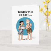 Cheeky 78e Verjaardag Groet Kaart (Gele Bloem)