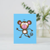 Cheeky aap briefkaart (Staand voorkant)