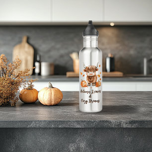 Cheeky Autumn Highland Koe Waterfles