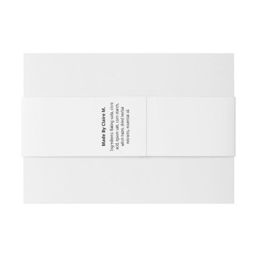 Cheeky Bath Bomb of Soap Labels Uitnodigingen Wikkel (Achterkant Voorbeeld)