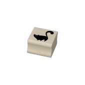 Cheeky Black Cat Butt Cartoon Rubberstempel (Stempel)