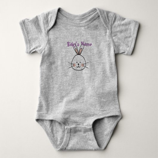 Cheeky Bunnies Pattern Romper (Voorkant)