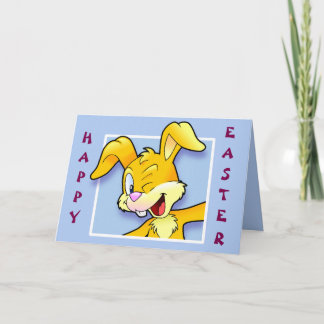 Cheeky bunny "Happy Easter" - Ostern Kaart