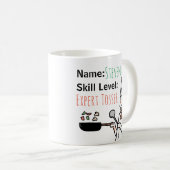 Cheeky Chef Expert Tosser Funny Personalized Koffiemok (Voorkant rechts)