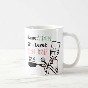 Cheeky Chef Expert Tosser Funny Personalized Koffiemok