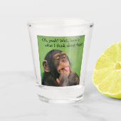 Cheeky Chimp Shot Glas (Voorkant)