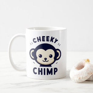 Cheeky chimp strak minimalisme aap koffiemok