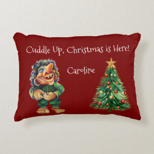 Cheeky Christmas Troll en Tree Delight Accent Kussen