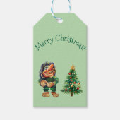 Cheeky Christmas Troll en Tree Delight Cadeaulabel (Voorkant)