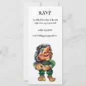 Cheeky Christmas Troll en Tree Delight Kaart (Achterkant)