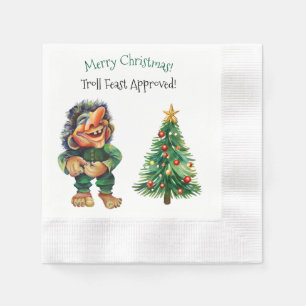 Cheeky Christmas Troll en Tree Delight Servet