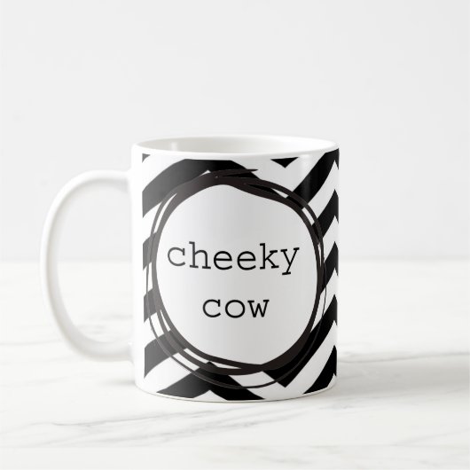 Cheeky Cow Funny Koffiemok (Links)