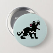 Cheeky devil - TASMANIAN DEVIL- wildlife - Aqua Ronde Button 7,6 Cm (Voorkant /achterkant)