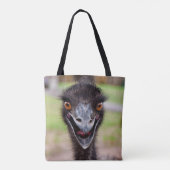 Cheeky Emu Canvas tas (Achterkant)