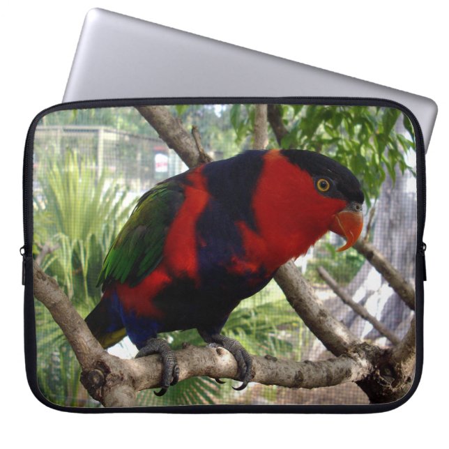 Cheeky Face Rainbow Lorikeet, Laptop Sleeve (Voorkant)