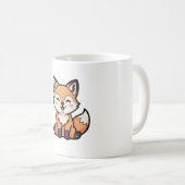 Cheeky Fox – Cute Kawaii Illustration Koffiemok (Voorkant rechts)
