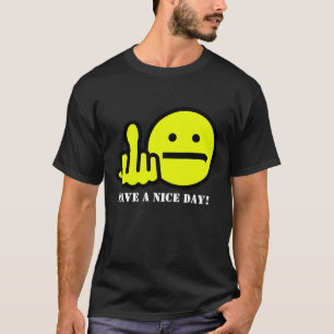 Cheeky gezicht "Giving the Bird" Grappig shirt