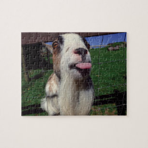 Cheeky Goat Novelty Jigzaag Puzzle Legpuzzel