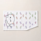 Cheeky Kawaii Style Kitten (Serviette à main)