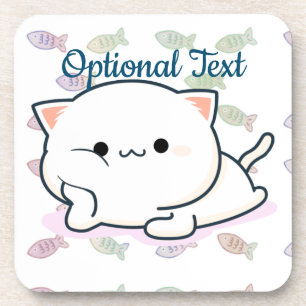 Cheeky Kawaii Style Kitten Bier Onderzetter