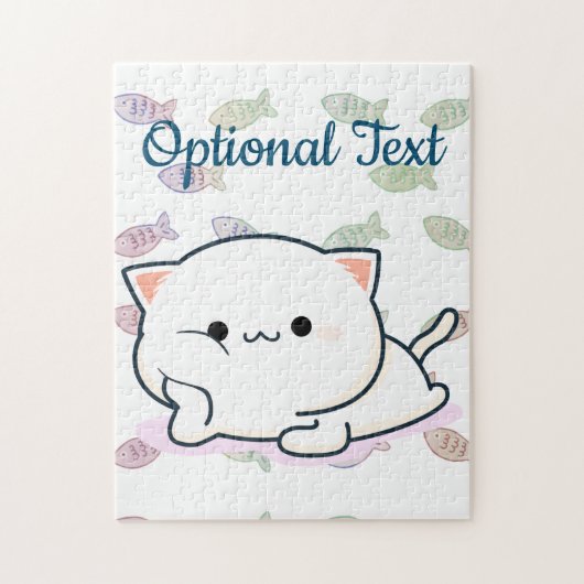 Cheeky Kawaii Style Kitten Legpuzzel (Verticaal)