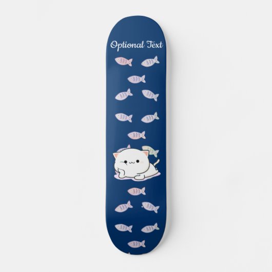 Cheeky Kawaii Style Kitten Skateboard (Voorkant)