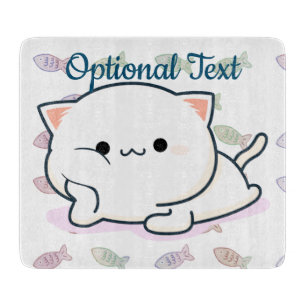Cheeky Kawaii Style Kitten Snijplank