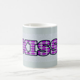 Cheeky Kiss Word Art Design Koffiemok