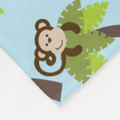 Cheeky Monkey Baby Fleece Deken (Hoek)