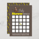 Cheeky Monkey, Baby shower Bingo (Voorkant / Achterkant)