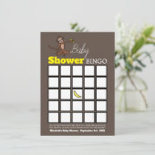 Cheeky Monkey, Baby shower Bingo (Staand voorkant)
