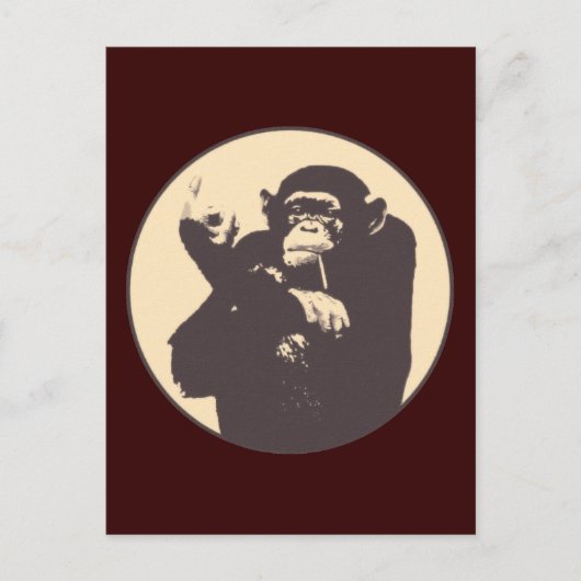 Cheeky Monkey Briefkaart (Voorkant)