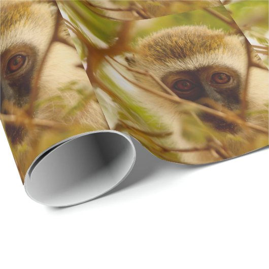 Cheeky Monkey. Cadeaupapier (Rol Hoek)