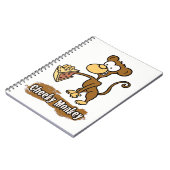 Cheeky Monkey Cartoon Design Notitieboek (Linkerzijde)