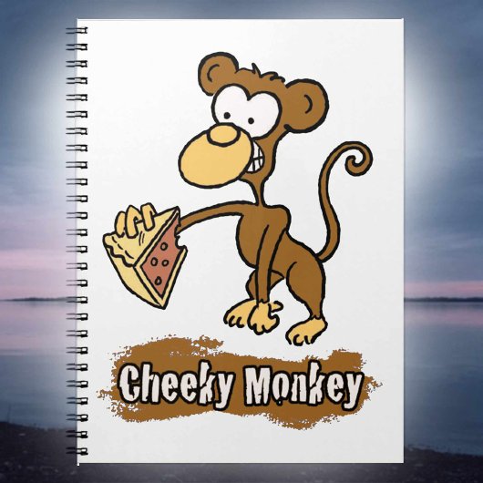 Cheeky Monkey Cartoon Design Notitieboek