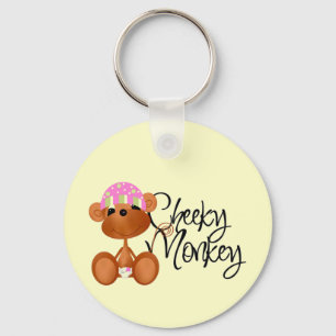 Cheeky Monkey - Girl Tshirts en Gifts Sleutelhanger