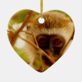 Cheeky Monkey. Keramisch Ornament (Voorkant)