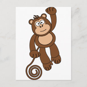 Cheeky Monkey-ontwerp Briefkaart