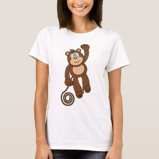 Cheeky Monkey-ontwerp T-shirt