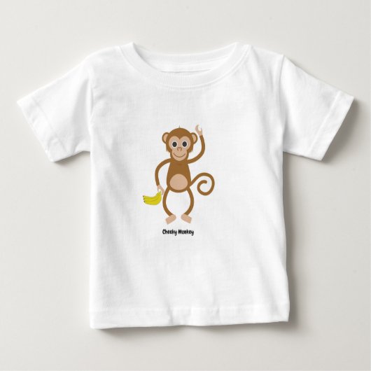 Cheeky Monkey T-Shirt voor kinderen (Voorkant)