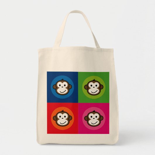 Cheeky Monkey Tote Bag (Voorkant)