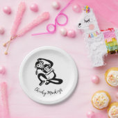 Cheeky Monkeys - Chimpansee - Bonobo - Feest Papieren Bordje (Feest)