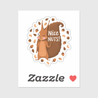 Cheeky Nutty Squirrel 41 Sticker