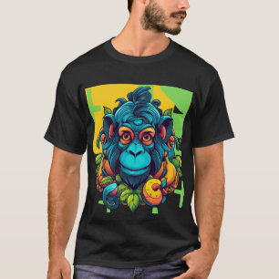 Cheeky Singe avec T-Shirt Amusant Banana