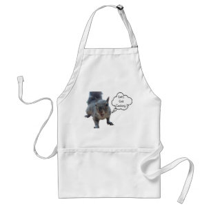 Cheeky Squirrel Laten we koken standaard Apron Schort