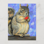 Cheeky Squirrel Painting Briefkaart (Voorkant)