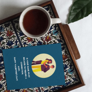 Cheeky Valentijnsdag Bericht: Een connectie opwekk Uitnodiging Briefkaart
