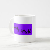 Cheeky Witch Pentagram Collectie (Paars) Koffiemok (Voorkant links)