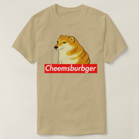 Cheems Cheemsburbger Label T-shirt (Design voorkant)